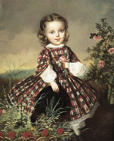 Joseph Nitschner Little girl oil painting image